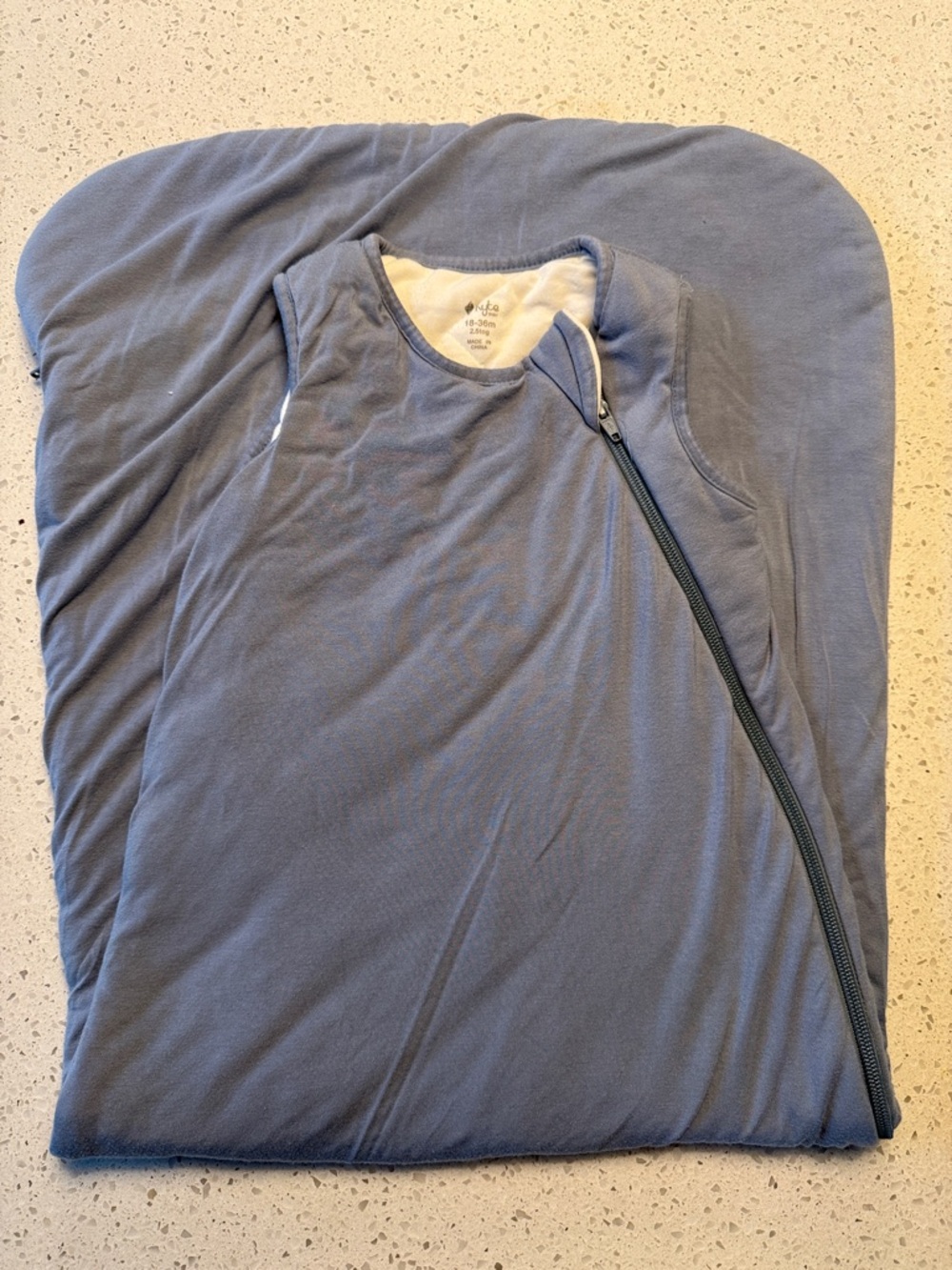 Kyte BABY Blue Sleeveless Zippered Sleep Sack